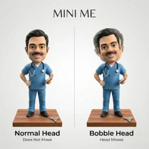 Cute Mini Me Fully Miniature from Photo Single Person (Bobble Head / Fixed Head)