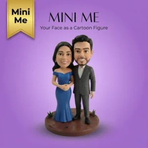 Cute Mini Me Fully Miniature from Photo Couple -Two person(Bobble Head / Fixed Head)
