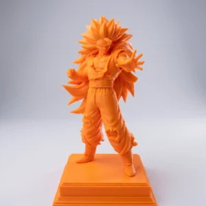 Super Saiyan 3 Warrior 3D Printed Anime Figurine | Premium Display Statue | Home & Desk Décor