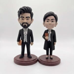 Advocate Mini Me Custom Figurine from Photo – Lawyer Bobblehead / Fixed Head