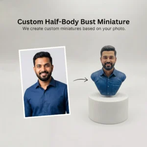 Custom Half Body Single Miniature (1 Person)